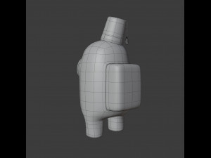 among us fez character Modello 3D
