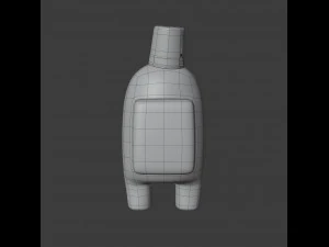 among us fez character 3D Model