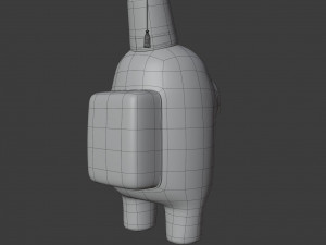 among us fez character Modello 3D