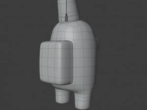 among us fez character 3D Model