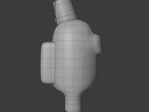 among us fez character Modello 3D