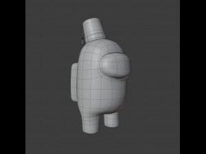 among us fez character Modello 3D