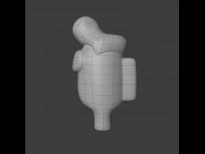 entre nosotros personaje copete Modelo 3D