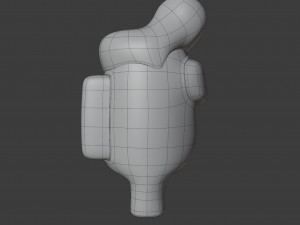 among us pompadour character Modelo 3D