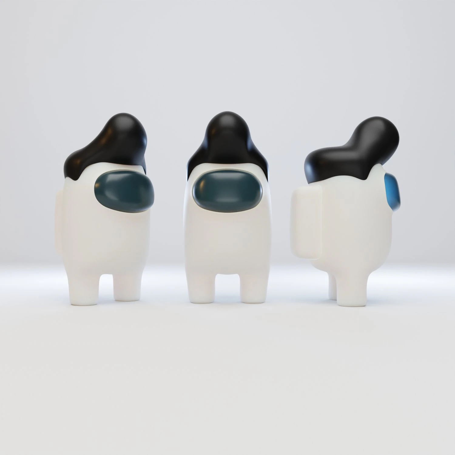 entre nosotros personaje copete Modelo 3D .c4d .max .obj .3ds .fbx .stl .blend 