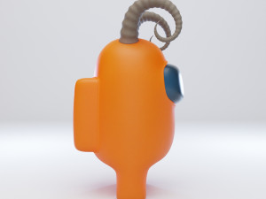 among us ram horns character Model 3D
