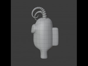 among us ram horns character Model 3D