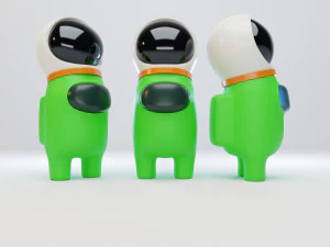 aramızda astronot kaskı karakteri 3D Model