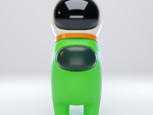 among us astronaut helmet character 3D 모델