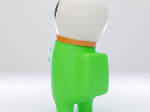 among us astronaut helmet character 3D 모델
