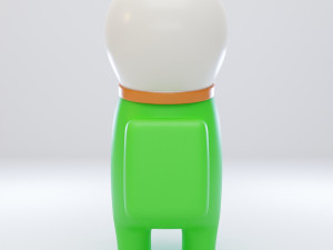 among us astronaut helmet character 3D 모델