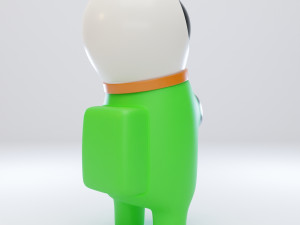 among us astronaut helmet character 3D 모델