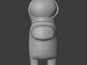 among us astronaut helmet character 3D 모델