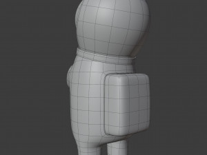 among us astronaut helmet character 3D 모델