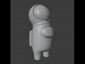 among us astronaut helmet character 3D 모델