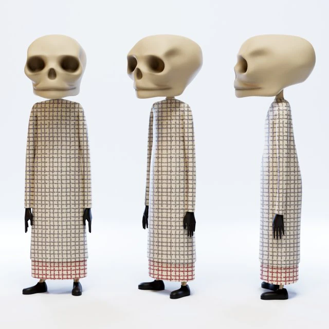 смерть качки та смерть тюльпана 3D Модель .c4d .max .obj .3ds .fbx .stl .blend 