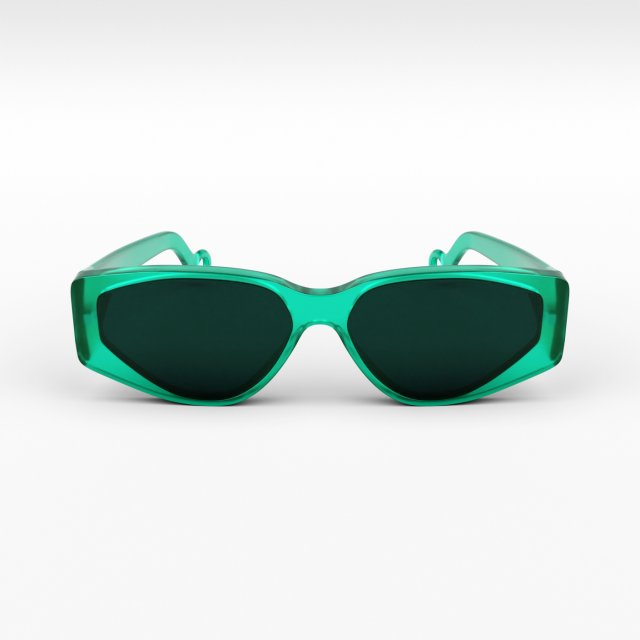 turquoise sunglasses Model 3D .c4d .max .obj .3ds .fbx .stl .blend 
