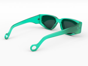 turquoise sunglasses Model 3D