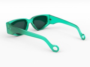turquoise sunglasses Model 3D