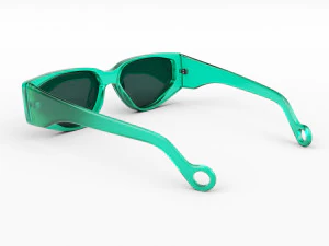 occhiali da sole turchesi Modello 3D
