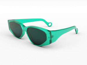 turquoise sunglasses Model 3D