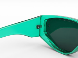turquoise sunglasses Model 3D