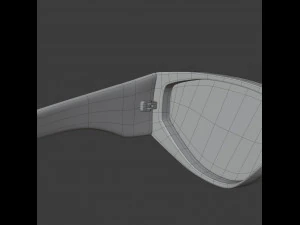 occhiali da sole turchesi Modello 3D