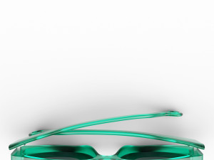 turquoise sunglasses Model 3D