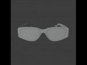 occhiali da sole turchesi Modello 3D