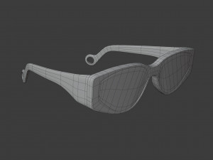 turquoise sunglasses Model 3D