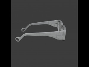 turquoise sunglasses Model 3D