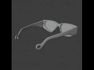 occhiali da sole turchesi Modello 3D