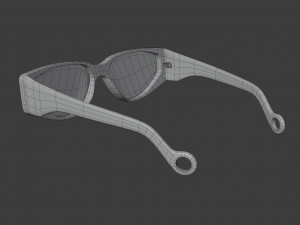 turquoise sunglasses Model 3D