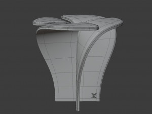blossom stool snow 3D Model