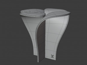 blossom stool snow 3D Model