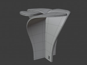 blossom stool snow 3D Model