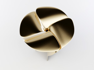 blossom stool metallic Modelo 3D