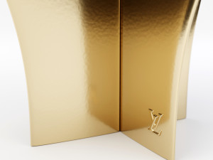 blossom stool metallic Modelo 3D