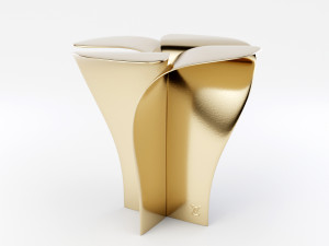 blossom stool metallic Modelo 3D