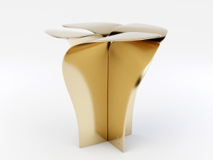 blossom stool metallic Modelo 3D
