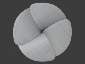 blossom stool metallic Modelo 3D