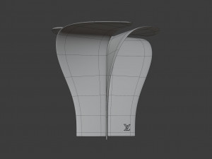 blossom stool metallic Modelo 3D