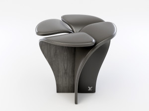 blossom stool anthracite Modelo 3D