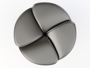 blossom stool anthracite Modelo 3D
