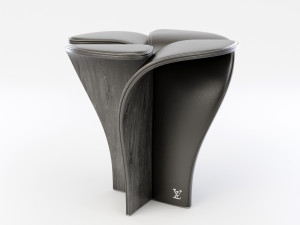 blossom stool anthracite Modelo 3D