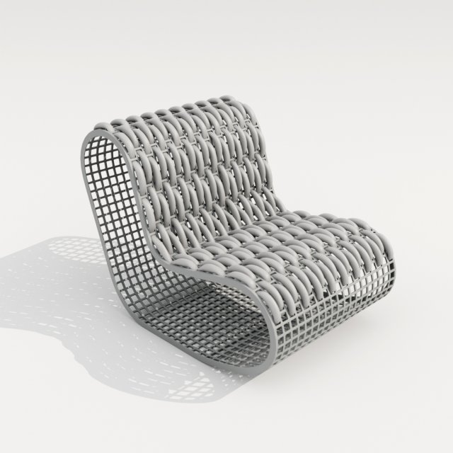 buit garden armchair Modello 3D .c4d .max .obj .3ds .fbx .stl .blend 