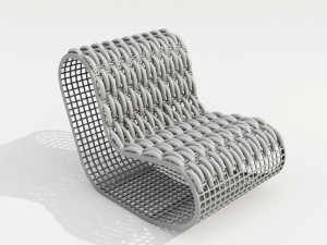 buit garden armchair 3D Model