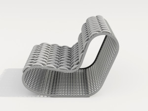 buit garden armchair Modello 3D