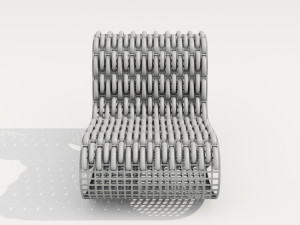 buit garden armchair Modello 3D