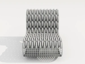 buit garden armchair 3D Model